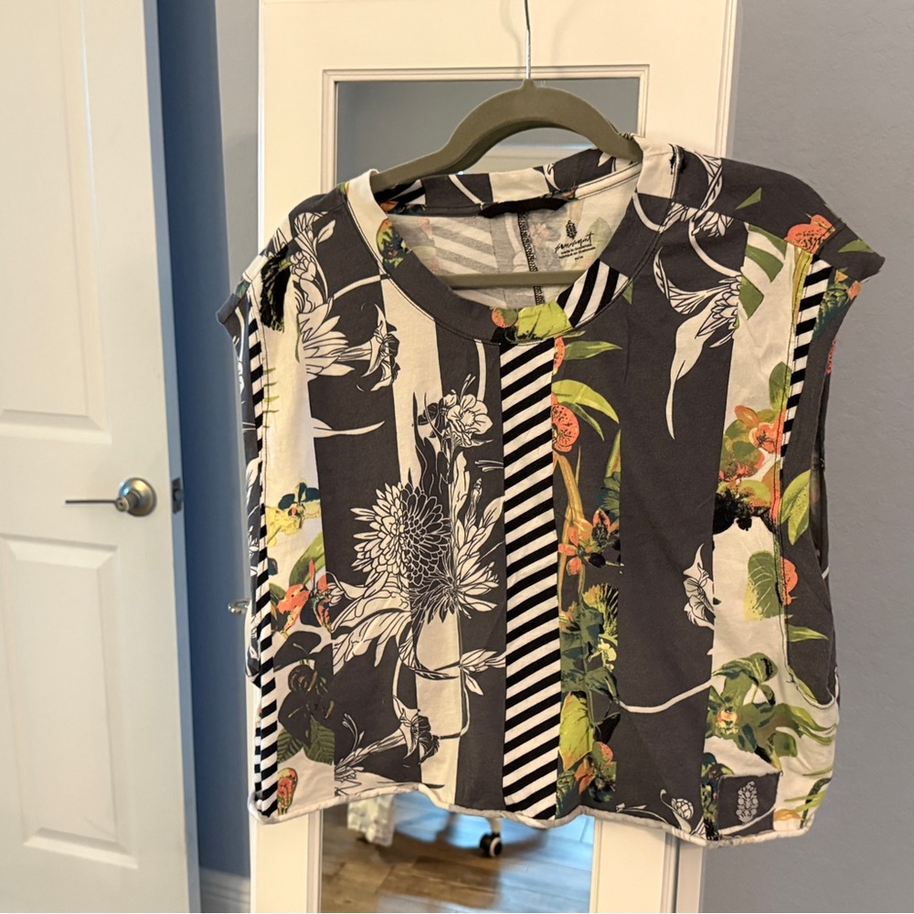 Floral Striped Women's Free People Movement Top